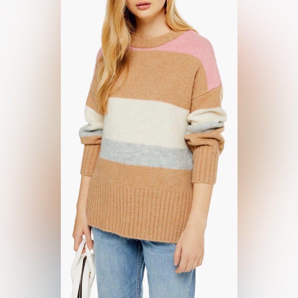 Topshop Colorblock Sweater